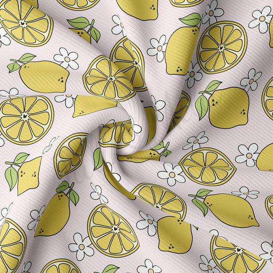 Lemon Rib Knit Fabric RBK1800