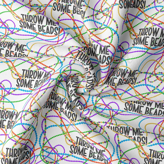 Mardi Gras Double Brushed Polyester Fabric DBP1847