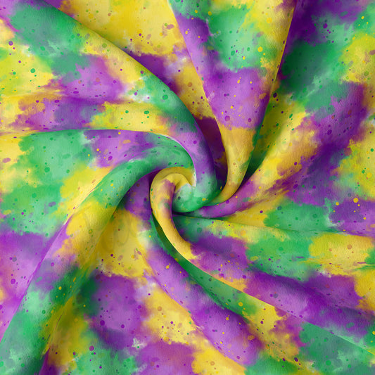 Mardi Gras Double Brushed Polyester Fabric DBP1849