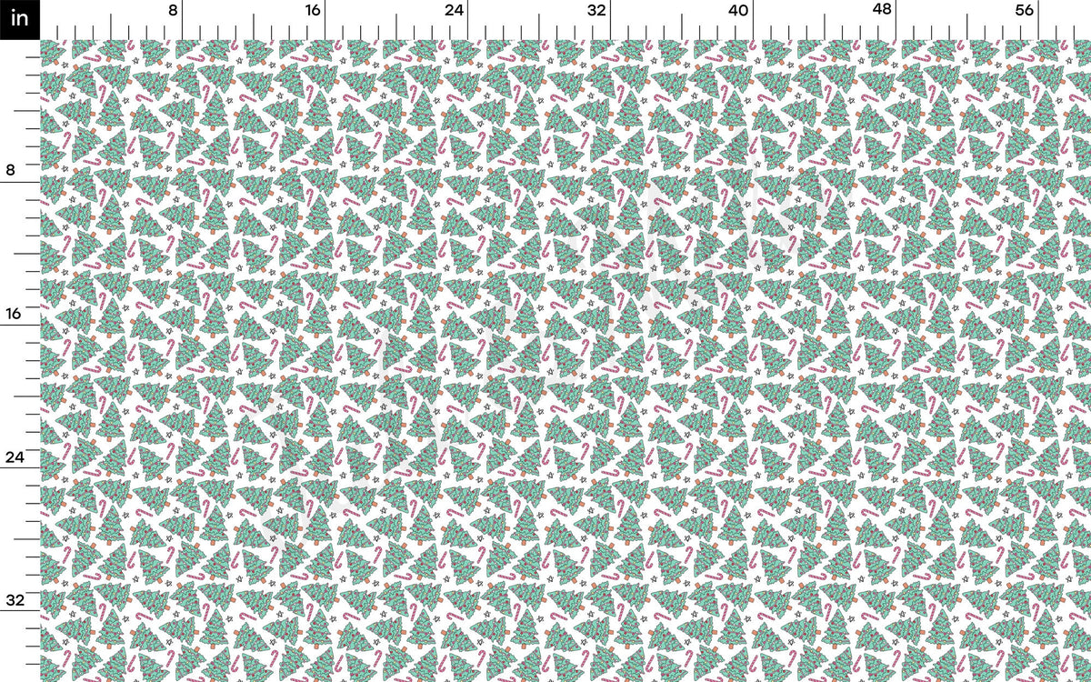 100% Cotton Fabric By the Yard Printed in USA Cotton Sateen - Cotton Christmas СTN1859