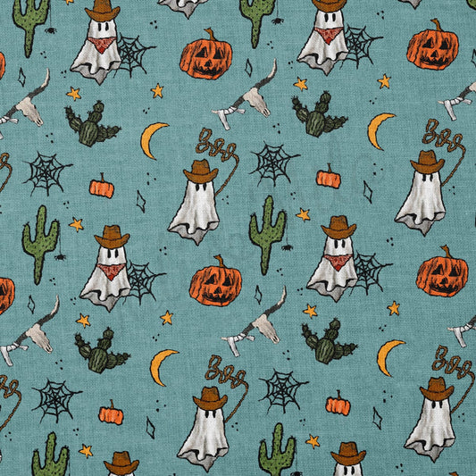 100% Cotton Fabric By the Yard Printed in USA Cotton Sateen - Cotton Halloween СTN1873