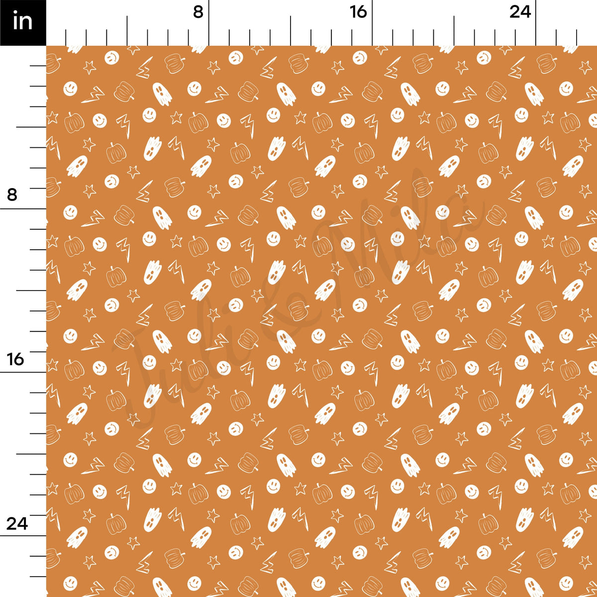 100% Cotton Fabric By the Yard Printed in USA Cotton Sateen - Cotton Halloween СTN1877