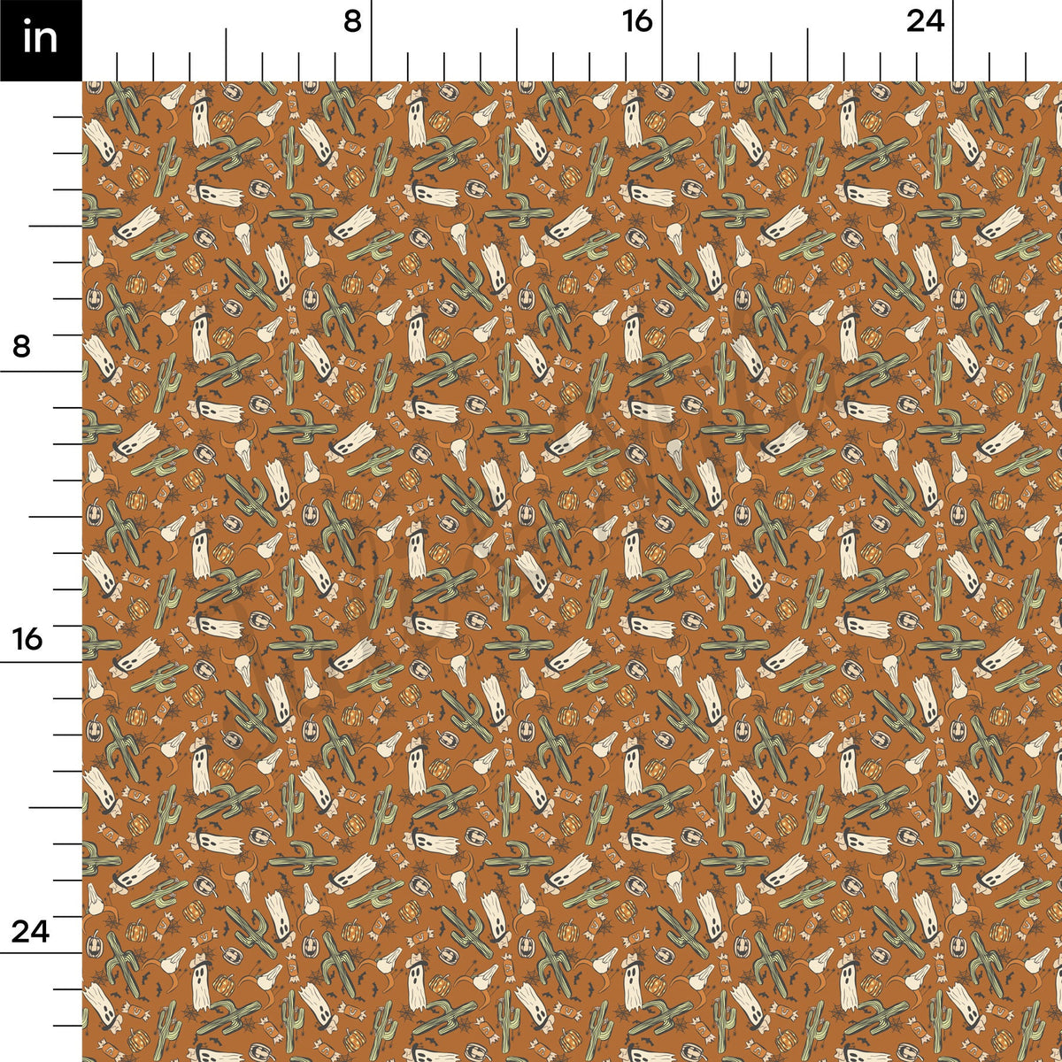 100% Cotton Fabric By the Yard Printed in USA Cotton Sateen - Cotton Halloween СTN1880