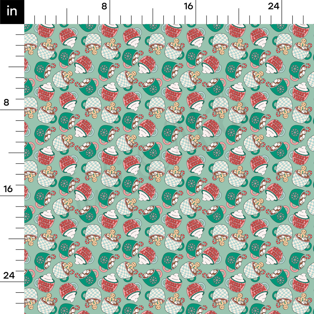 100% Cotton Fabric By the Yard Printed in USA Cotton Sateen - Cotton СTN1879 christmas