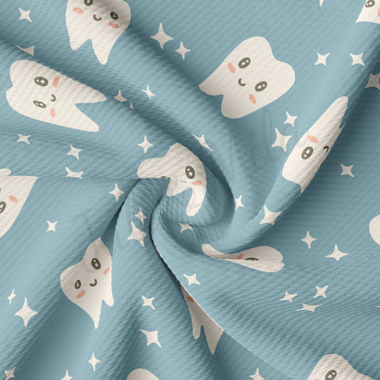 Dentist Hygienist Bullet Textured Fabric AA1961 dental