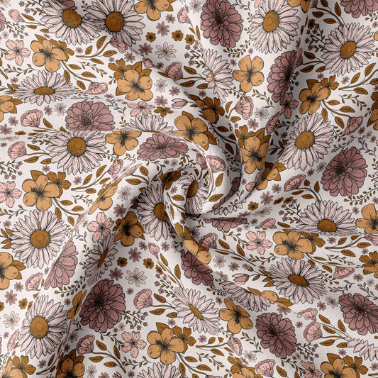 DBP Fabric Double Brushed Polyester Fabric DBP1864 floral