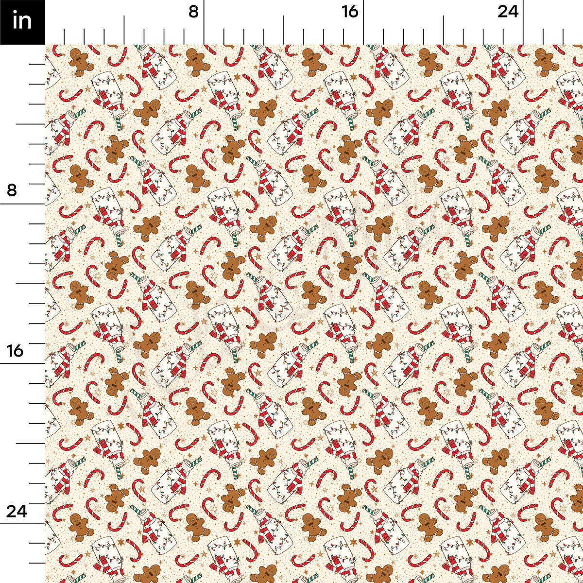 100% Cotton Fabric By the Yard Printed in USA Cotton Sateen - Cotton Christmas СTN1881