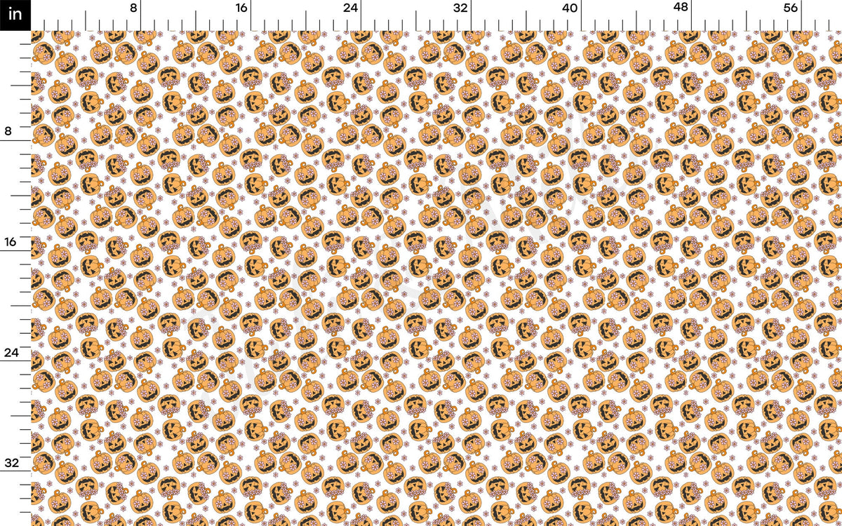 100% Cotton Fabric By the Yard Printed in USA Cotton Sateen - Cotton Halloween СTN1886