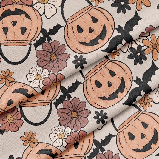 Fall Autumn Halloween 100% Cotton Fabric Cotton CTN1944