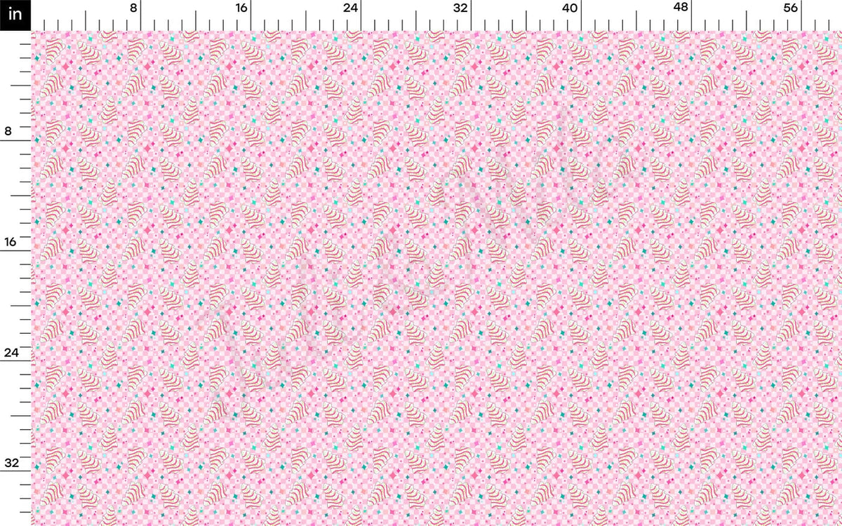100% Cotton Fabric By the Yard Printed in USA Cotton Sateen - Cotton Printed СTN1975 christmas cakes