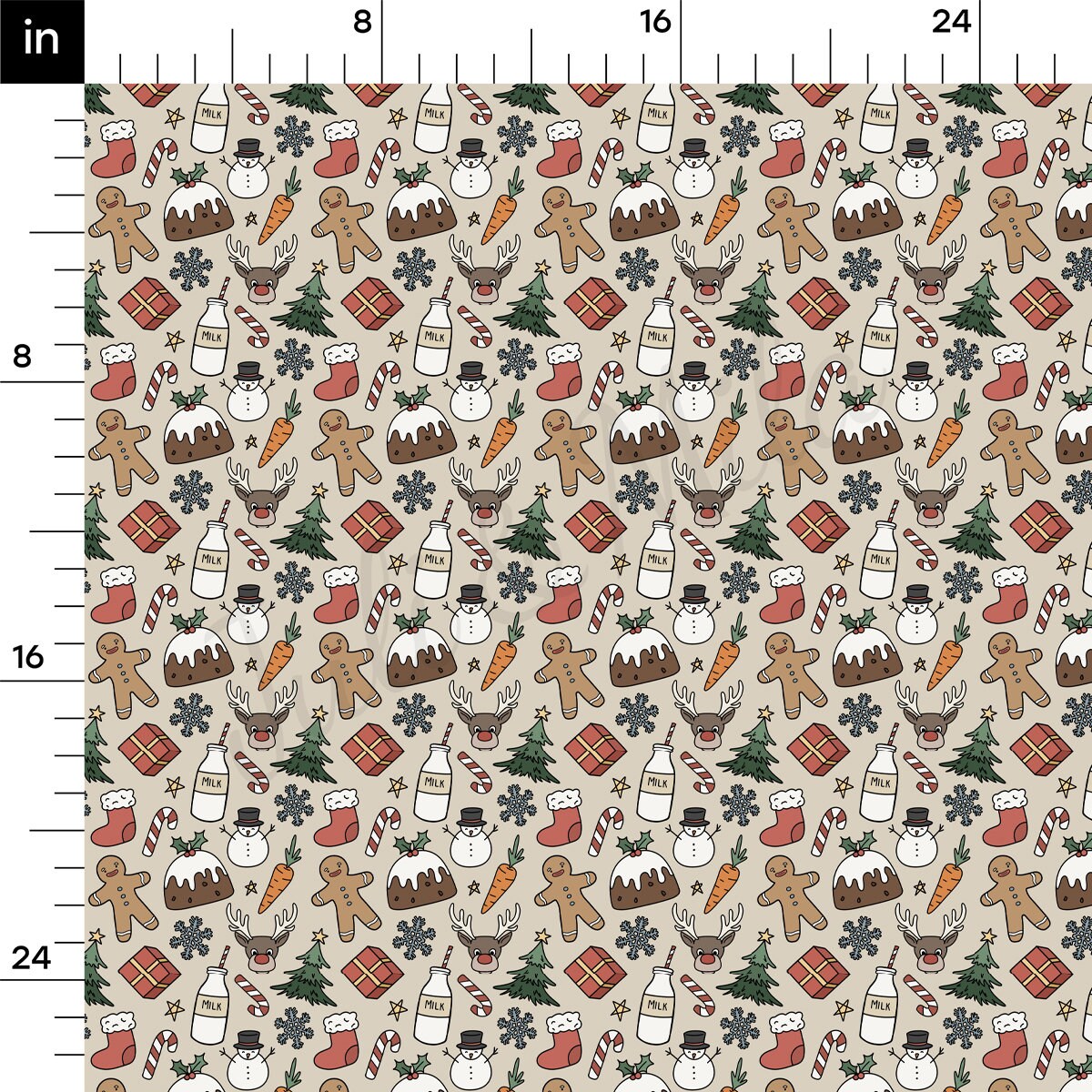 DBP Fabric Double Brushed Polyester DBP2101 Christmas