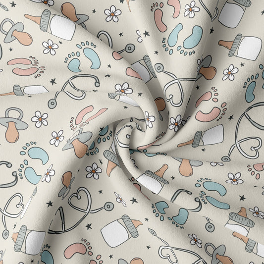 DBP Fabric Double Brushed Polyester DBP2125 Labor and Delivery L&D