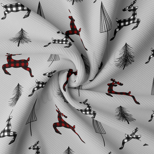 Rib Knit Fabric RBK2085 Christmas