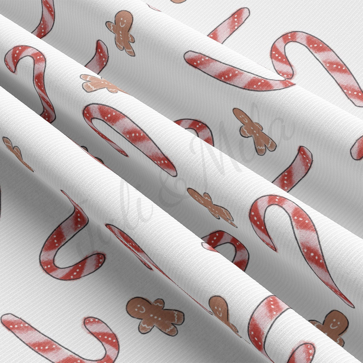 Rib Knit Fabric RBK2088 Christmas