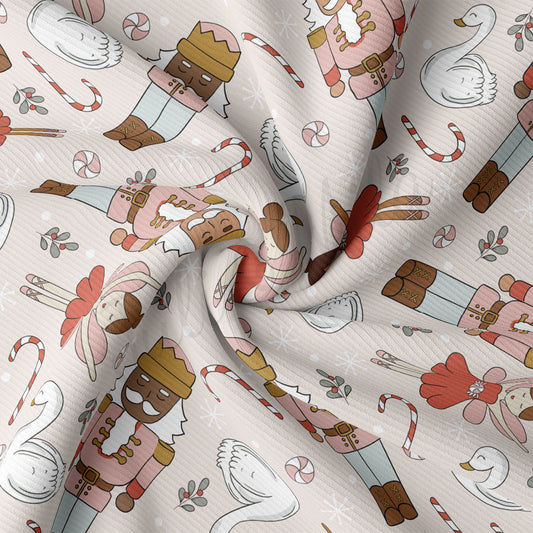 Rib Knit Fabric RBK2134 Christmas