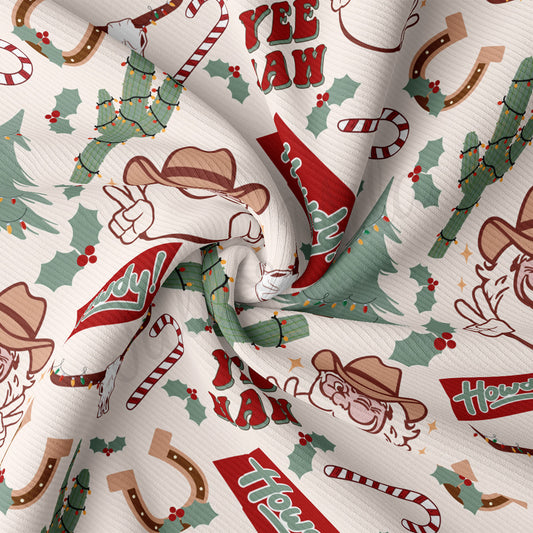 Rib Knit Fabric RBK2157 Christmas