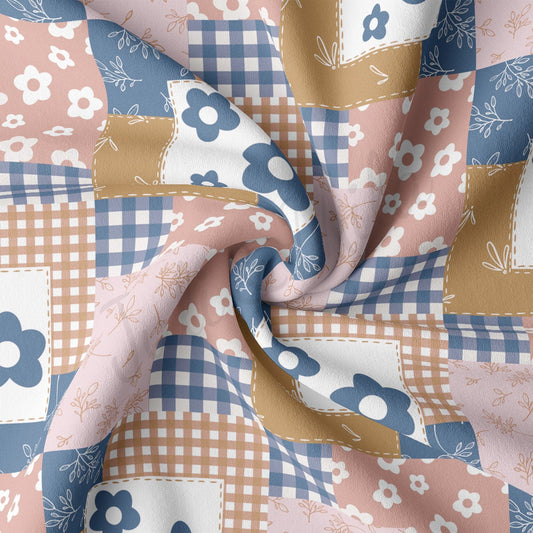 DBP Fabric Double Brushed Polyester DBP2210 Patchwork