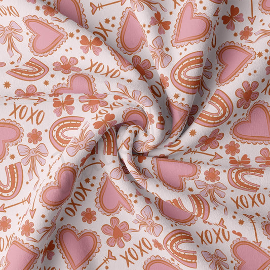 DBP Fabric Double Brushed Polyester DBP2218 Valentine's Day