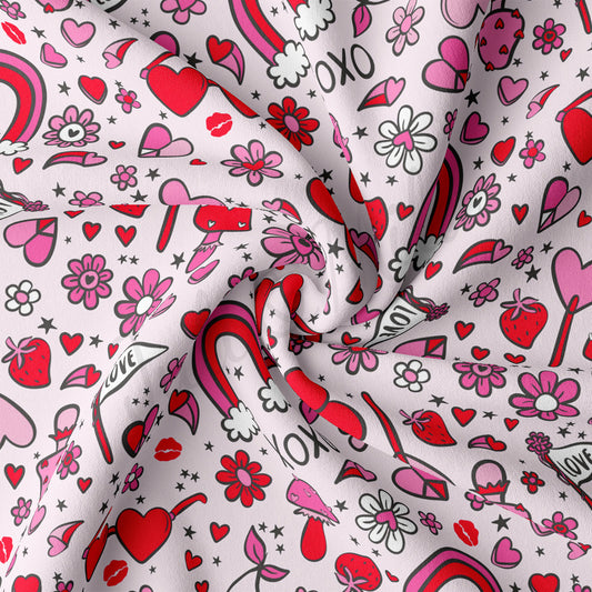 DBP Fabric Double Brushed DBP2246 Valentine's Day
