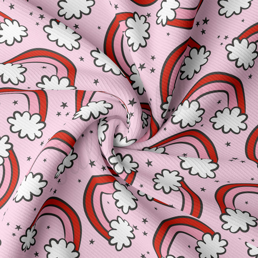 Rib Knit Fabric RBK2247 Valentine's Day