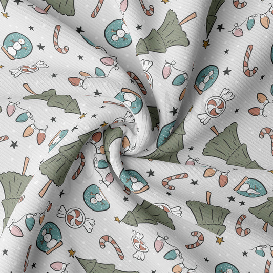 Rib Knit Fabric RBK2100 Christmas