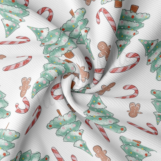 Rib Knit Fabric RBK2103 Christmas