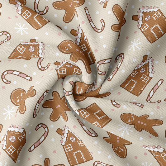 Rib Knit Fabric RBK2117 Christmas