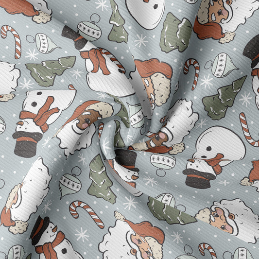 Rib Knit Fabric RBK2132 Christmas