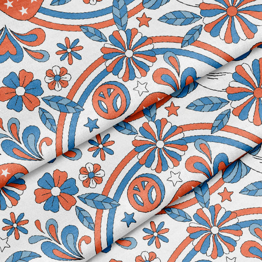 100% Cotton Fabric CTN2190 4th of July Patriotic