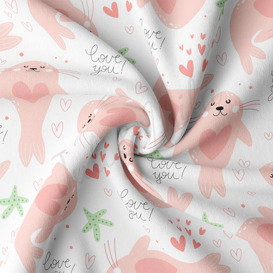 DBP Fabric Double Brushed Polyester DBP2258 Valentine's Day