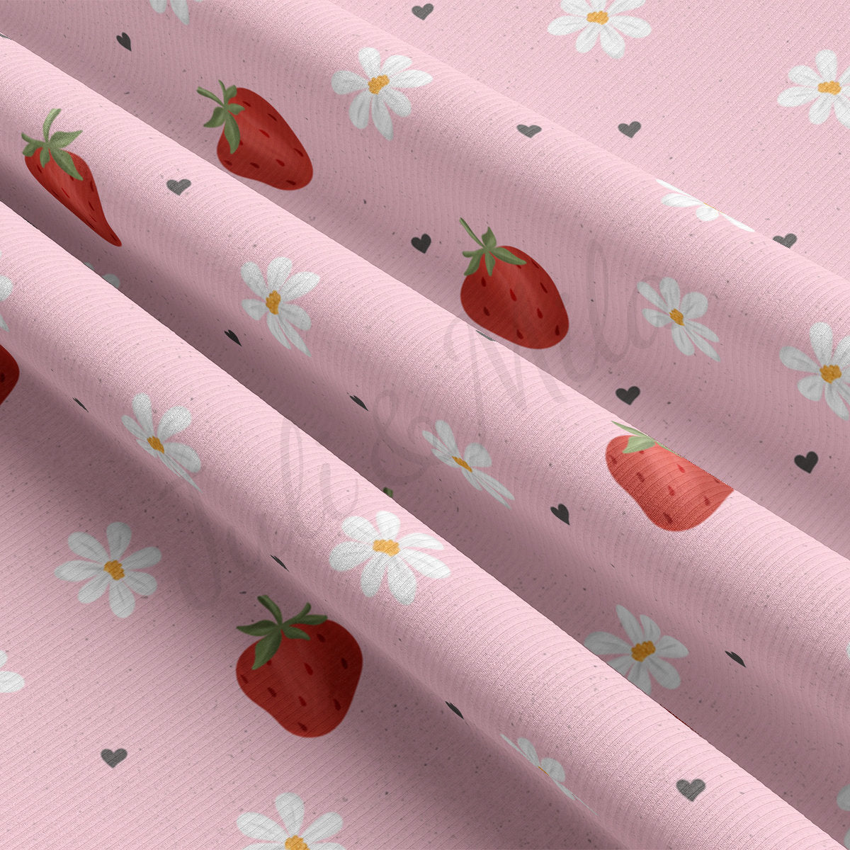 Rib Knit Fabric RBK2255 Valentine's Day