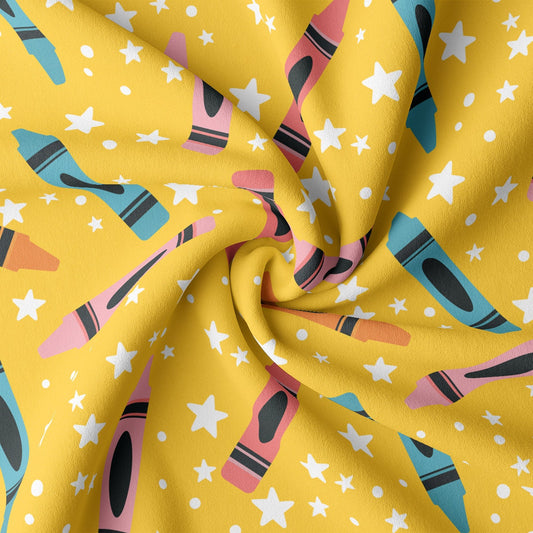 DBP Fabric Double Brushed Polyester DBP2362 Back to School