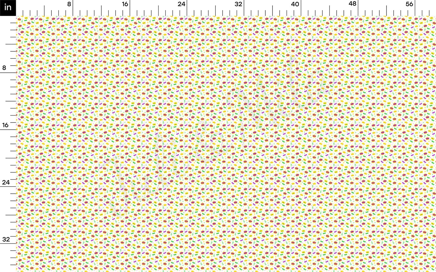Rib Knit Fabric RBK2347 Mardi Gras