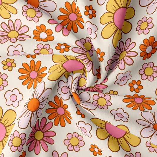 DBP Fabric Double Brushed Polyester Fabric DBP2275 Floral