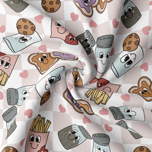 DBP Fabric Double Brushed Polyester DBP2298 Valentine's Day