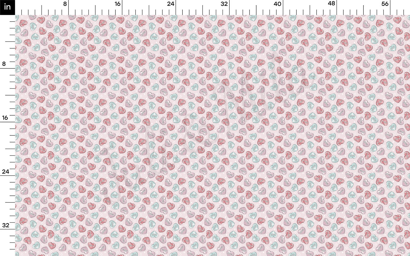 Rib Knit Fabric RBK2263 Valentine's Day