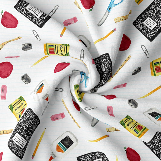 DBP Fabric Double Brushed Polyester DBP2367 Back to School