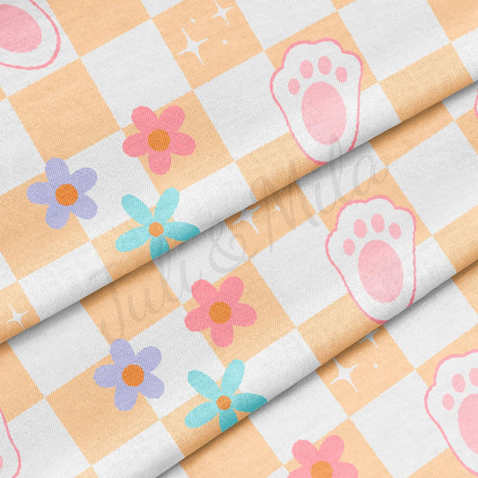100% Cotton Fabric By the Yard Printed in USA Cotton Sateen - Cotton СTN1390 Easter