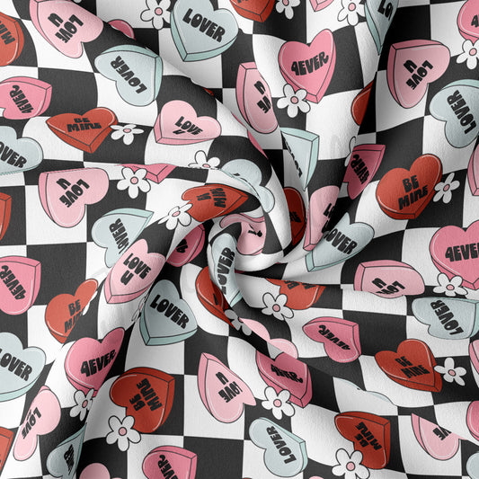 DBP Fabric Double Brushed Polyester DBP2306 Valentine's Day