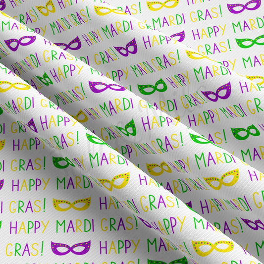 Rib Knit Fabric RBK2351 Mardi Gras