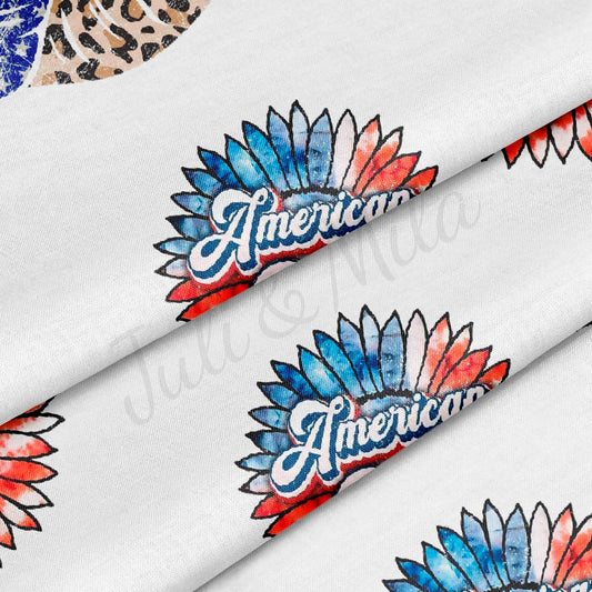 100% Cotton Fabric By the Yard Printed in USA Cotton Sateen - Cotton СTN1370 4th of July Patriotic