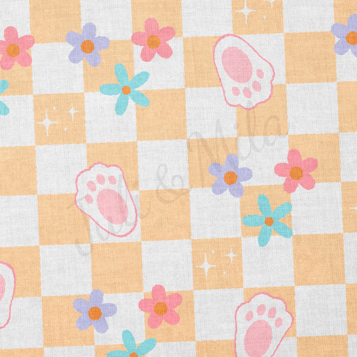 100% Cotton Fabric By the Yard Printed in USA Cotton Sateen - Cotton СTN1390 Easter
