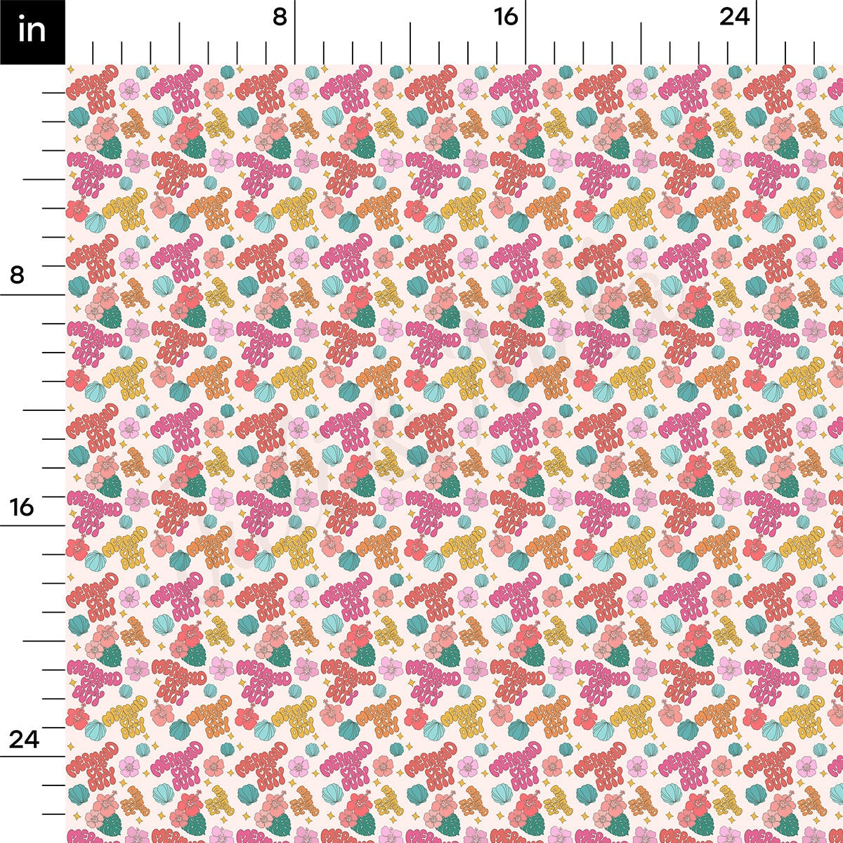 Rib Knit Fabric RBK2521 Mermaid off Duty