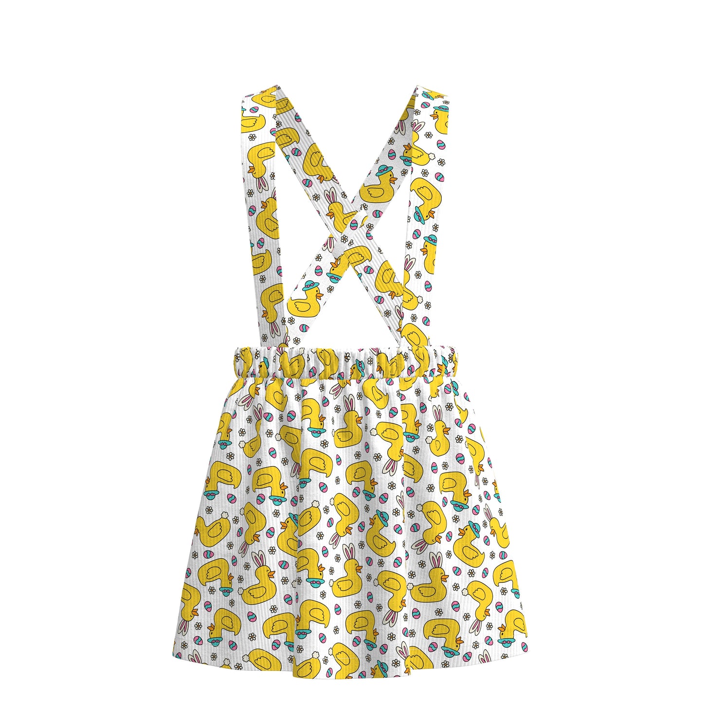 Rib Knit Fabric RBK2591 Easter Ducks