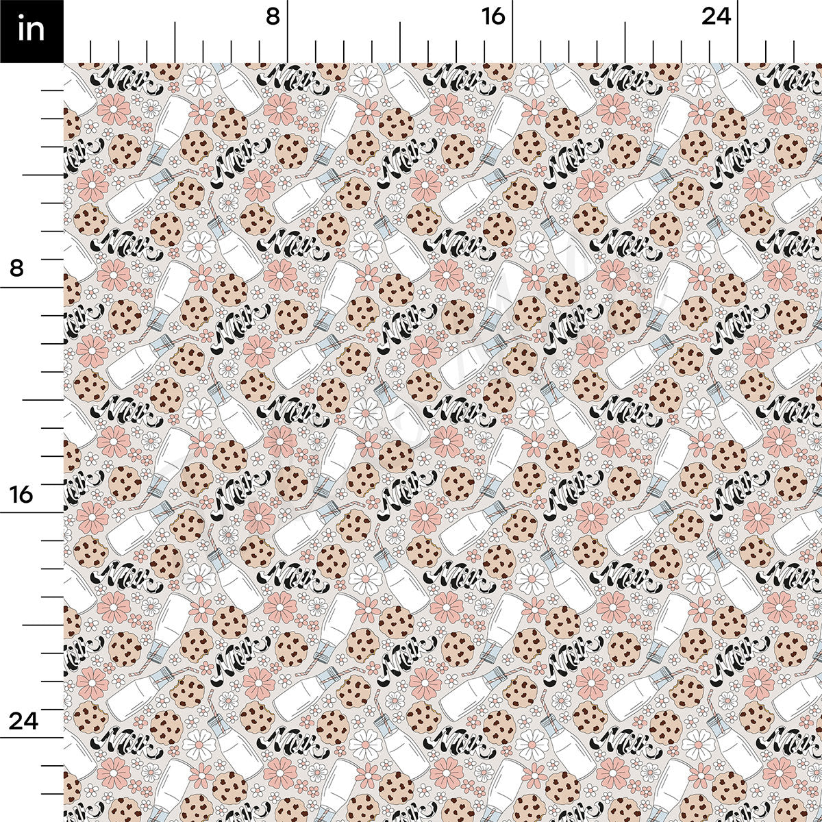 100% Cotton Fabric CTN2604 Boho Cow