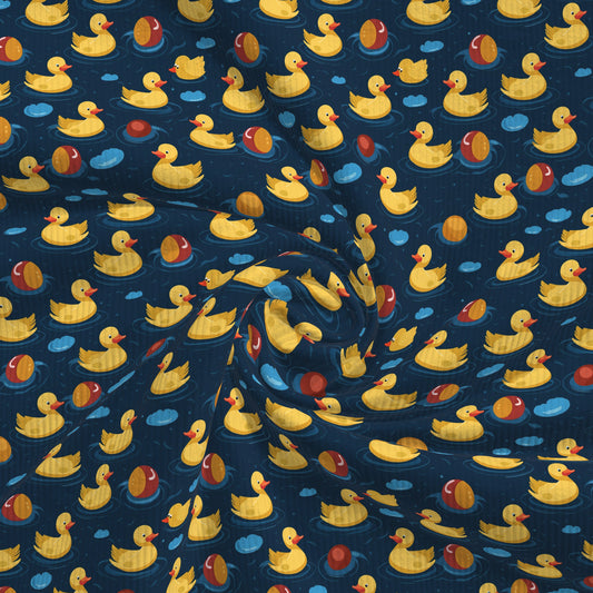 Rib Knit Fabric RBK2588 Ducks