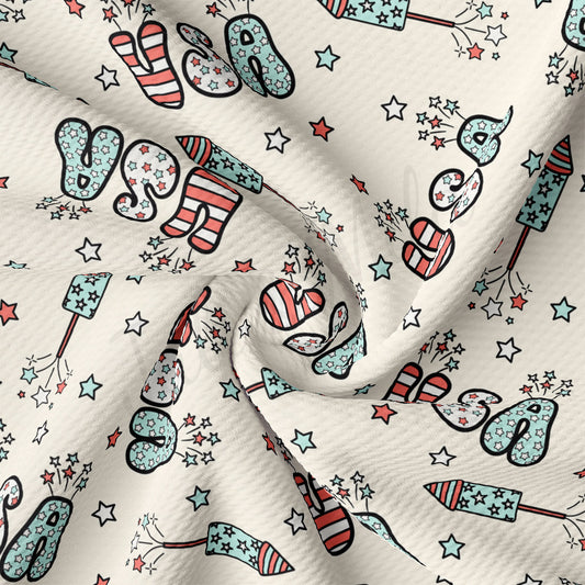 Bullet Fabric AA2609 Patriotic 4th of July