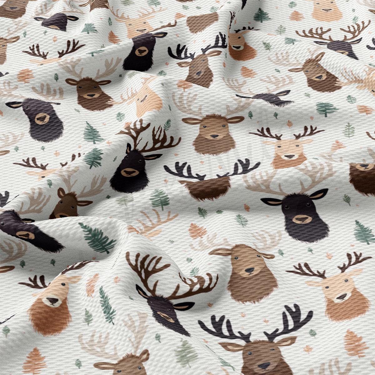 a close up of a deer pattern on a white background