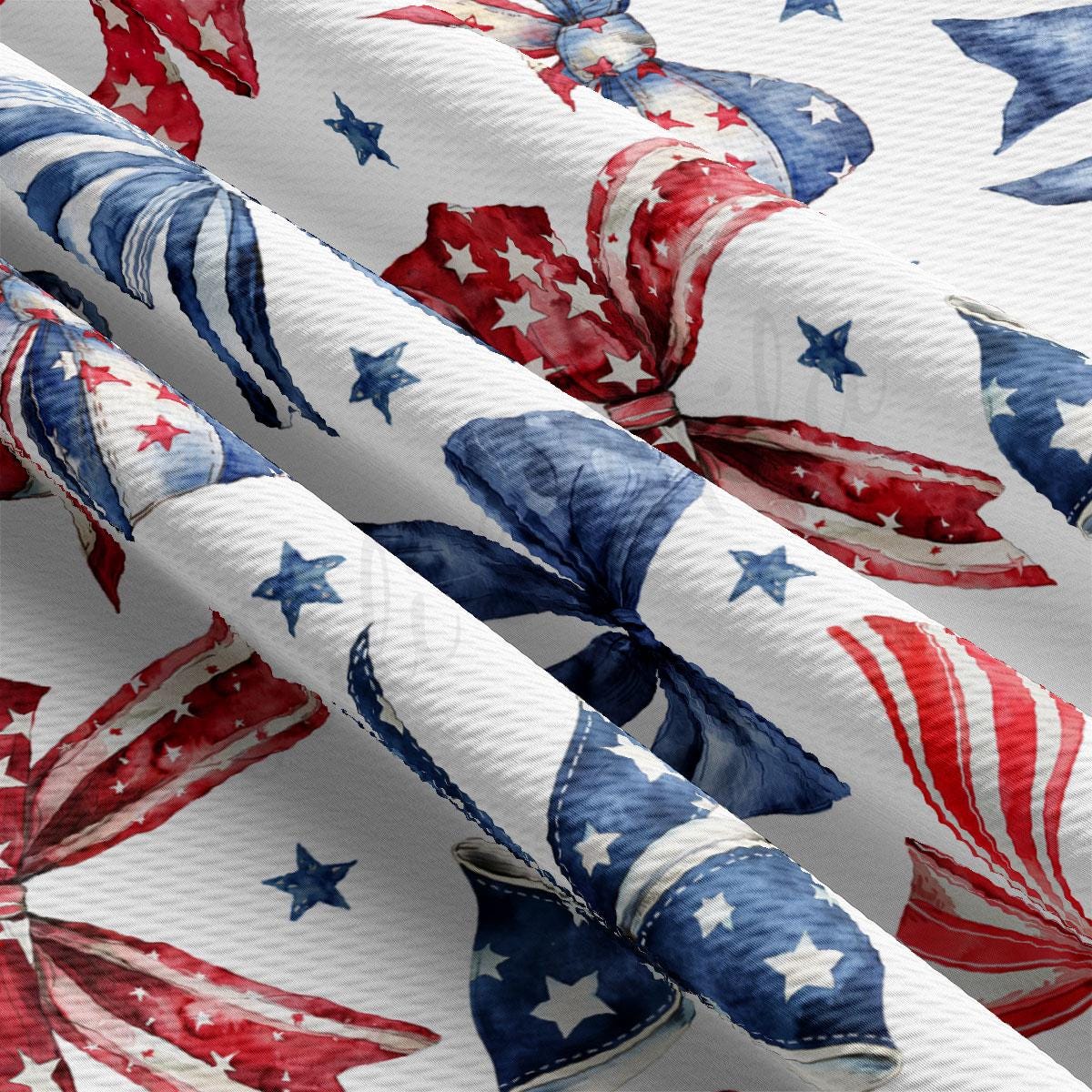 a red, white, and blue pattern of stars and stripes