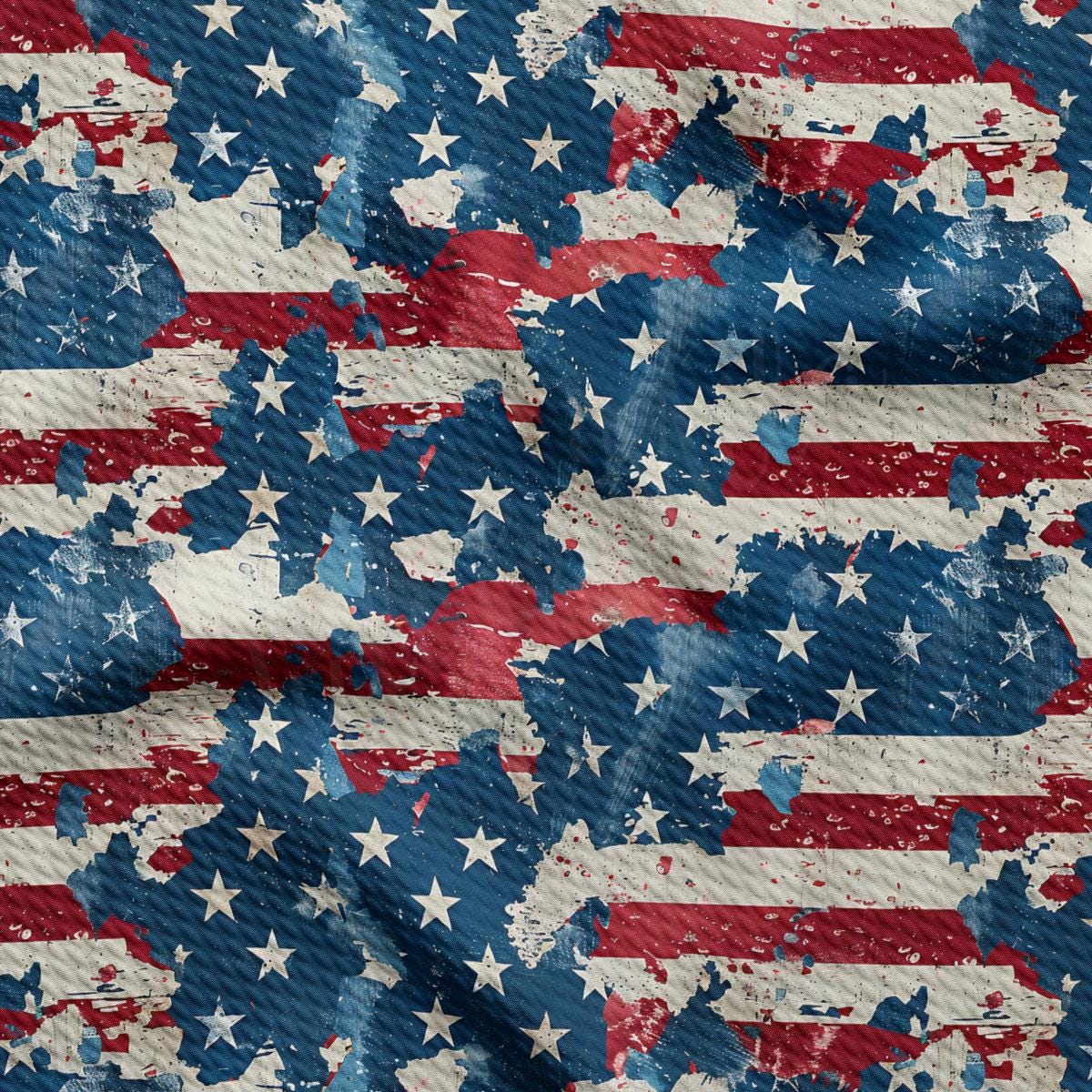 an american flag pattern on a piece of paper